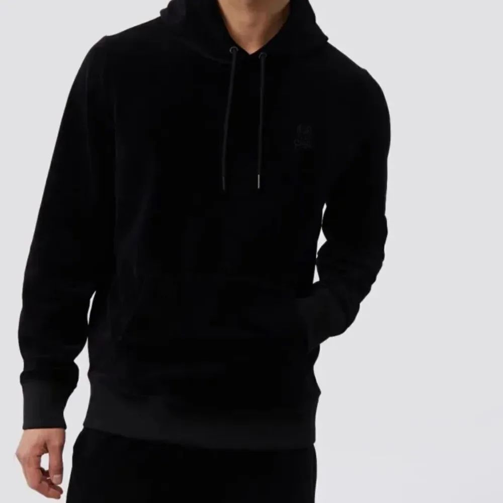 Psycho Bunny Men's velour Black Hoodie size XXL